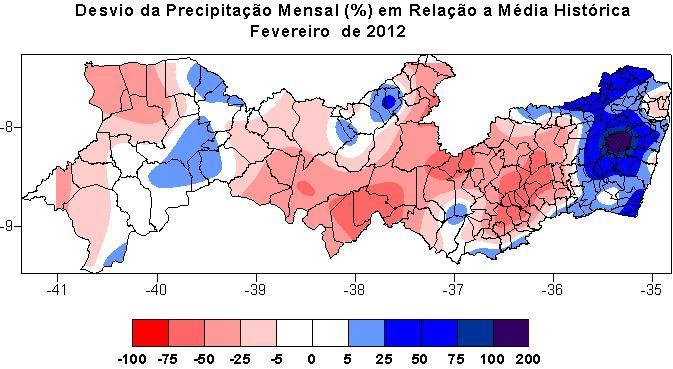 verificaram precipitações com 50-75% abaixo da média histórica (Figura 3).