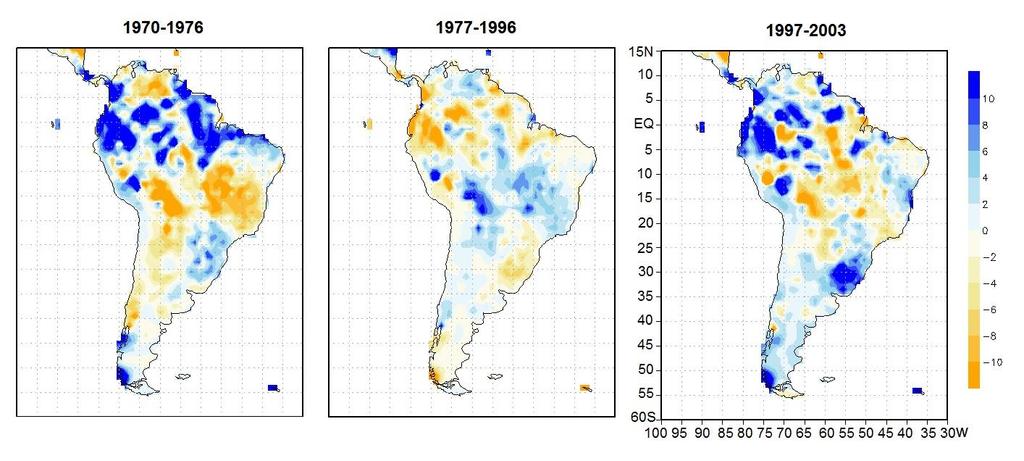 mais significativos no setor leste da América do Sul (Figura 22).