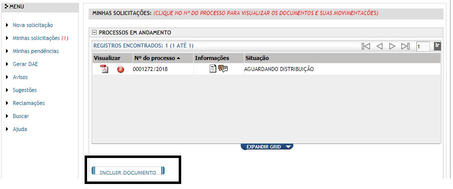 a) Minhas Pendências Caso haja alguma pendência, ao acessar o Sistema, o Vipro