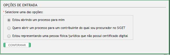 2 Não Contribuinte Para não contribuintes do Estado do Ceará, o cadastro é feito no próprio Vipro, seguindo o passo a passo abaixo: a) Escolha a primeira opção: b) Digite o CPF/CNPJ e clica em