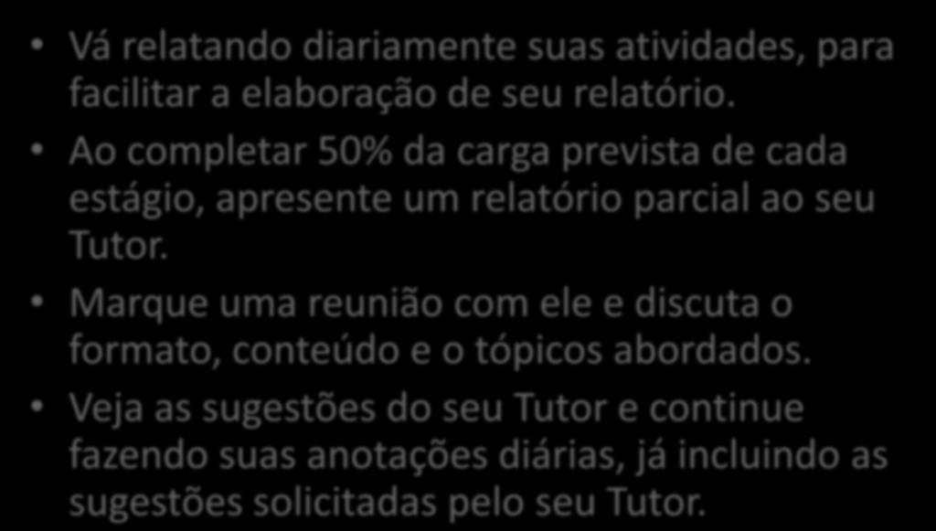 Marque uma reunião com ele e discuta o formato, conteúdo e o tópicos abordados.