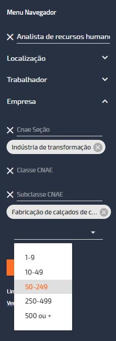 3 NAVEGADOR DE OCUPAÇÕES - FILTROS No