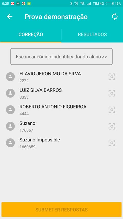 Finalizado estes passos, o professor pode baixar o modelo de cartão resposta pelo site, personalizar, imprimir e distribuir para que os alunos possam preencher no momento da avaliação.