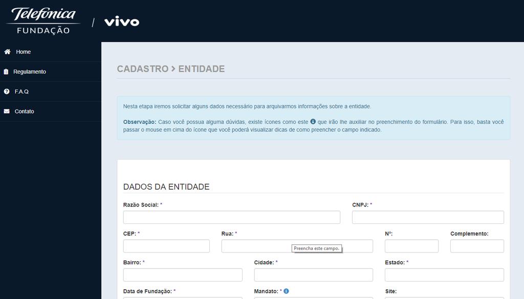 2º PASSO: ENTIDADE EXECUTORA Organizações da sociedade civil aprovadas em Chamamento Público para atuar como entidade executora de projetos sociais priorizados pelos Conselhos de Direitos estão