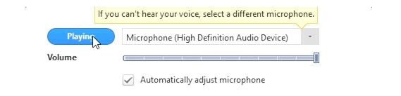 Testando seu microfone 1. Na seção do microfone, você verá a barra verde Nível de entrada se mover quando o Zoom estiver capturando áudio. 2. Clique em Test Mic para testar seu microfone. 3.