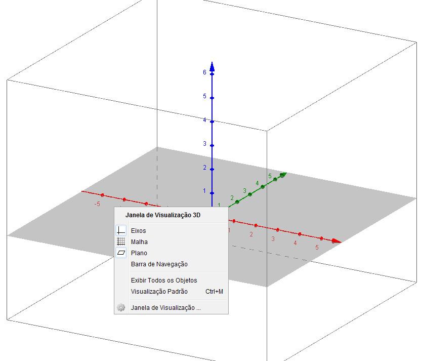 Para tanto, basta clicar com o botão direito sobre qualquer lugar da janela de visualização 3D e, em seguida, em Janela de Visualização.