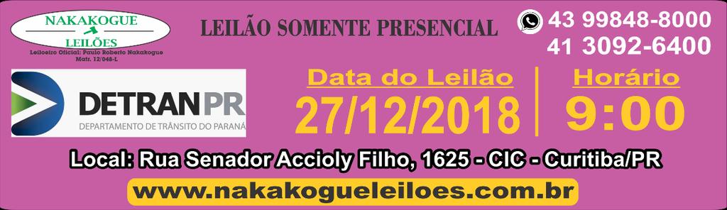 lote PLACA MARCA/MODELO Lance ANO Minimo PATIO 001 = CURITIBA 001 AUF2408 peugeot/207passion xr s 2010 4.900,00 002 APZ1276 hyundai/hr hdb 2008 8.600,00 003 AIR2142 fiat/marea elx 1999 2.