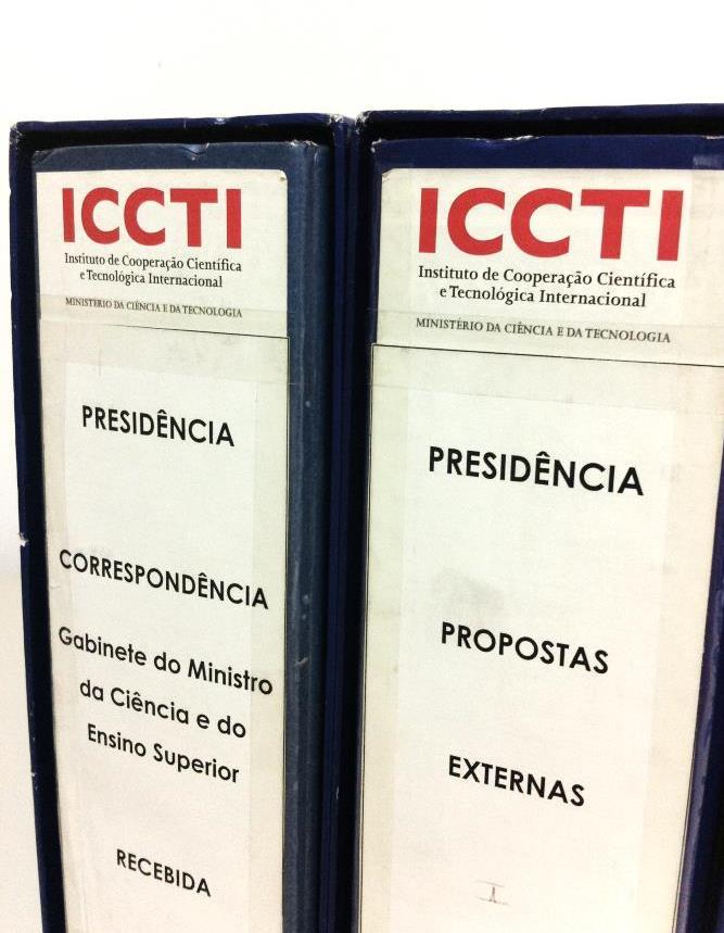 Arquivo do Instituto de Cooperação Científica e Tecnológica Internacional Código de referência: PT/FCT/ ICCTI Datas extremas: 1997-2002 Extensão: ca.