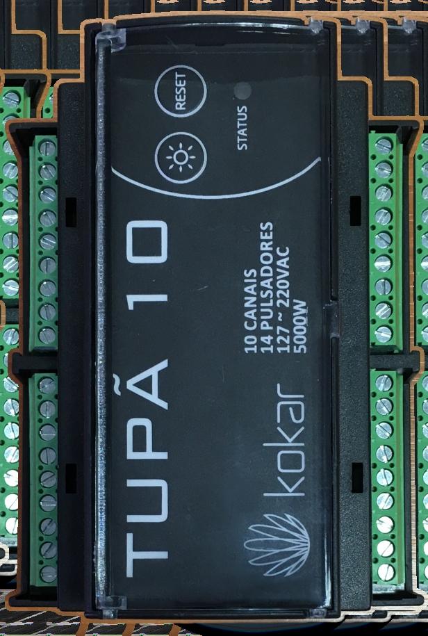 105mm TUPÃ 10 90mm Projetado para aplicações com retornos centralizados. Pode ser acionado por pulsadores de mercado. Pode ser acionado pelo Touchpad Guará.