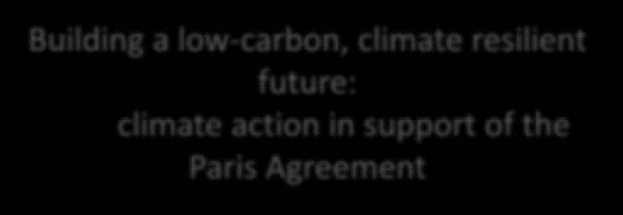 Programa de Trabalhos 2018-2020 Building a low-carbon, climate resilient future: climate action in support of the Paris Agreement 2018 27 Feb (Single and First Stage) 05 Sep (Second Stage) Greening