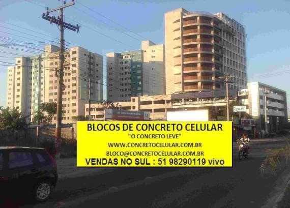 Obras com blocos de concreto celular autoclavados VENDAS NO