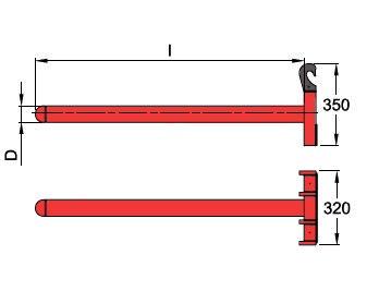 Pode ser instalado nos stackers com ou sem chassis straddle.