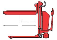 devem apresentar um diâmetro mínimo de 100 mm e máximo de 1000 mm Disponíveis 3 comprimentos de garfos e