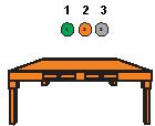 exemplificá-lo, três bolas de mesma massa são abandonadas de uma mesma altura e colidem com a superfície horizontal de uma mesa de madeira.