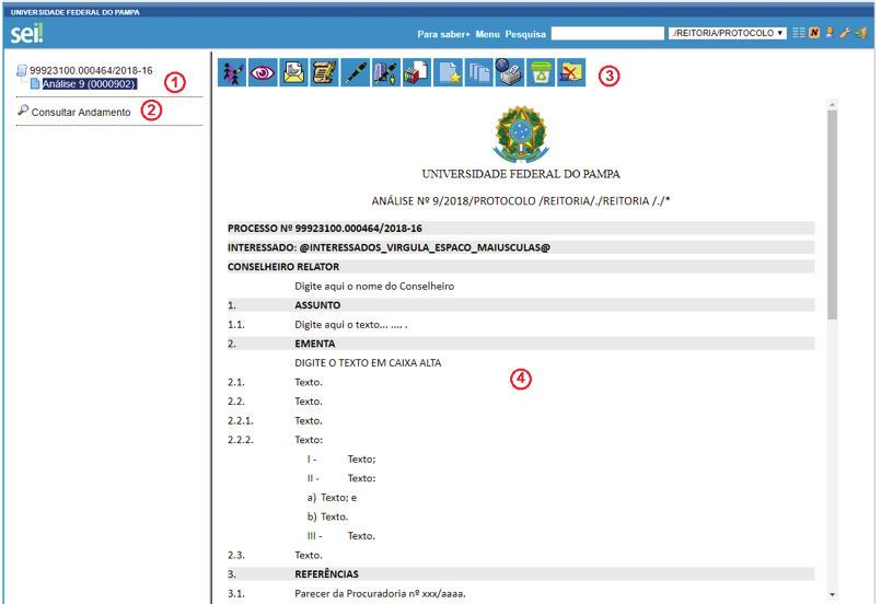 Enviar Correspondência Eletrônica: permite enviar e-mail relacionado ao processo, com ou sem anexos. Gerenciar Disponibilização de Acesso Externo: utilizado para liberar acesso a um usuário externo.