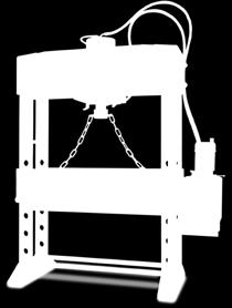 constituída de secções de aço soldado para suportar as forças de pressão do cilindro da prensa XXA prensa funciona tanto em modo electro-hidráulico ou manual XXRegulação da altura da mesa pesada sem