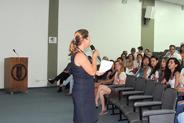 Na sequência das atividades houve apresentação da vice-diretora - Profª.