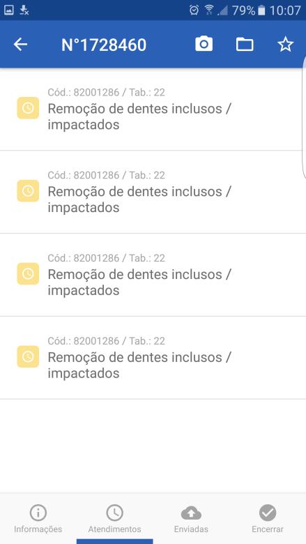 UAL Manual Aplicativo SF Odonto Sistema Android Página 8 de 14 SOMENTE para os PRESTADORES que realizam a LISTA PRESENCIAL - As Confirmações de Atendimento e Encerramento da Guia poderão ser