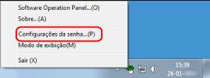 Configurações do scanner (Software Operation Panel) Reconfigurando a senha Se esqueceu sua senha, reponha-a.