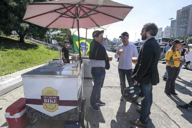 No pré-jogo, a Heineken