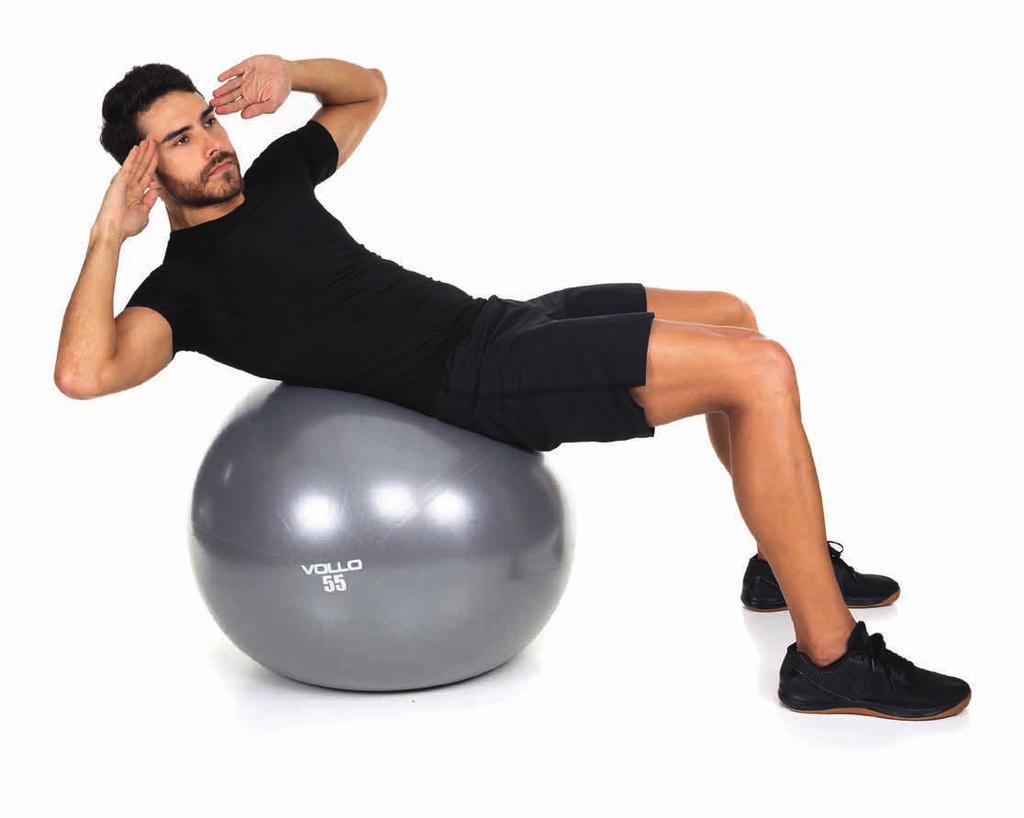 Gym Ball A bola de ginástica Vollo foi elaborada para ajudar a desenvolver a musculatura total do corpo, equilíbrio e coordenação,