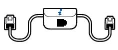 Conexão do seu sistema Usando o diagrama, conecte seu sistema de headset. Detalhes de configuração do telefone de mesa Escolha uma configuração do telefone de mesa A, B ou C e conecte os cabos.