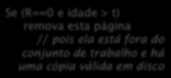 conjunto de trabalho e há uma cópia válida em