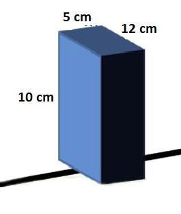 3.6. A dimensão de um obstáculo terá no máximo 12cmX5cmX10cm, conforme figura 4. Figura 4 Obstáculo. 3.7.