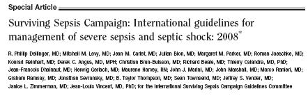 SURVIVING SEPSIS