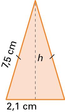 Logo, o apótema da base é igual a,5 cm. V = π, 5 15 cm = 9, 75π cm 94, 5 cm b) V = π (5, ) 15 cm = 405, 6π cm 174, cm 1.