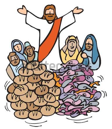 Um paradigma: a multiplicação dos pães Jesus encheu-se de compaixão Saiu do barco Pôs-se a ensinar a multidão Fez o povo se sentar na relva Reviu
