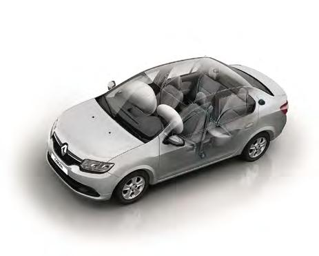 Segurança em primeiro lugar Independentemente do nível de equipamento de seu veículo, a Renault oferece sistemas de segurança passivos e ativos modernos e eficazes, garantindo assim uma condução mais