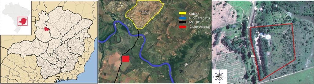 LOCALIZAÇÃO DO SÍTIO O sítio escolhido é de identidade rural, e se localiza as margens da MG 181- KM 2, que passa pelo município totalizando uma distância de 3,7km da cidade de Brasilândia no Estado