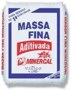 MASSA FINA - DESCRIÇÃO Massa Fina Aditivada é especialmente desenvolvida para aplicação sobre o reboco grosso.