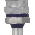 Poço de proteção modelo TW22 Conexões ao processo Diâmetro do poço termométrico Tri-clamp e clamp conforme DIN 32676, ISO 2852 VARIVENT BioControl Porca união DIN 11851 Conexões assépticas conforme