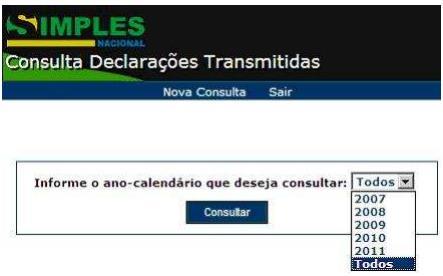 5.8. Consultar DEFIS transmitida Esta função permite consultar as Declarações de Informações Socioeconômicas e Fiscais (DEFIS) transmitidas.