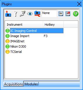 Janela de Ligação A partir da janela de ligações, podem ser geridas as ligações instaladas. Encontram-se disponíveis dois tipos de ligações com IMAGEnet i-base: Ligações Aquisição e ligações Módulo.