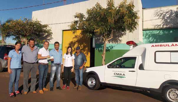 Unidade Vale do Pontal realiza doação de ambulância ao Sindicato Rural de Limeira do Oeste - MG A CMAA - Unidade Vale do Pontal,