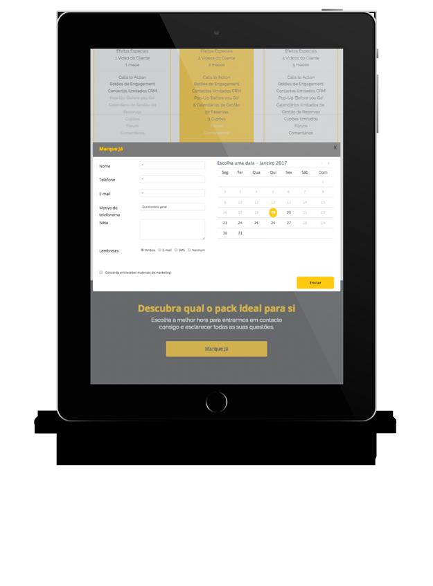 2 Website YellowBox: principais características Ferramentas de Engagement Ferramentas de Engagement são funcionalidades que incluimos no website para aumentar a probabilidade de interação entre um