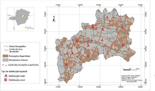 Galho do Miguel, sendo caracterizadas pela presença de uma zona de sinclinais e anticlinais.