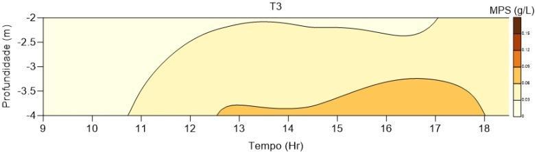 Dessa forma, pode-se afirmar que a desembocadura do estuário é dominada por processos de mistura do tipo difusão turbulenta. Figura 29.