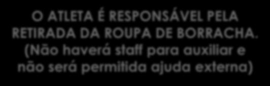 rack. BANHEIROS ÁGUA O atleta é