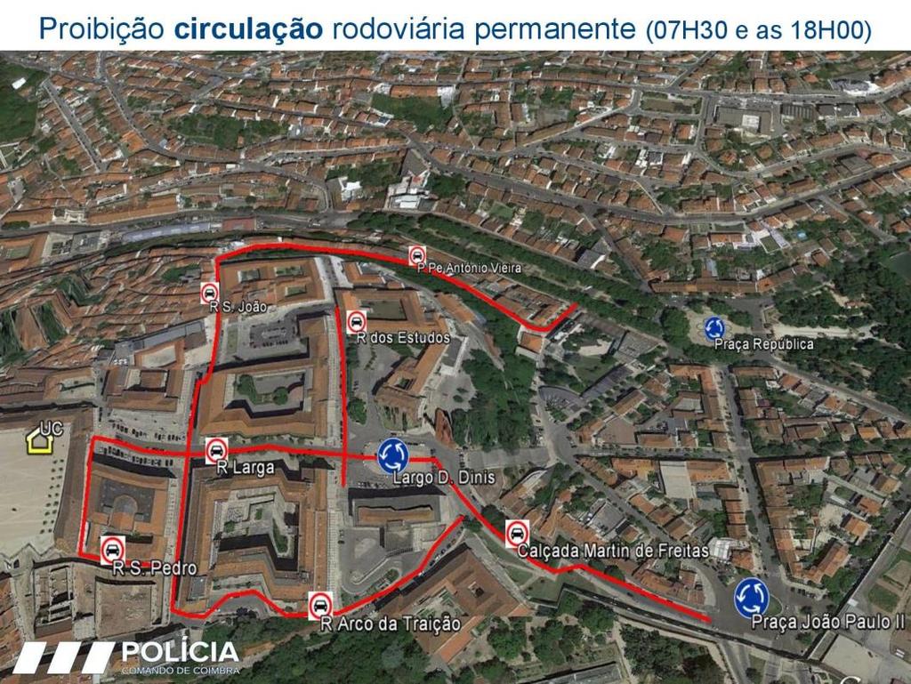 NOTA DE IMPRENSA Cortes, condicionamentos de trânsito e proibições de estacionamento previstos para a visita de 2.