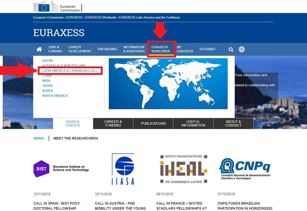 EURAXESS WORLDWIDE Conectando