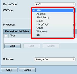 Etapa 15. Escolha um grupo IP da lista de drop-down dos grupos IP.