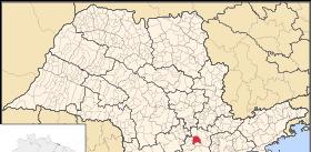 Localização 3 A cidade localiza-se na região sudoeste doestadodesãopaulo, a