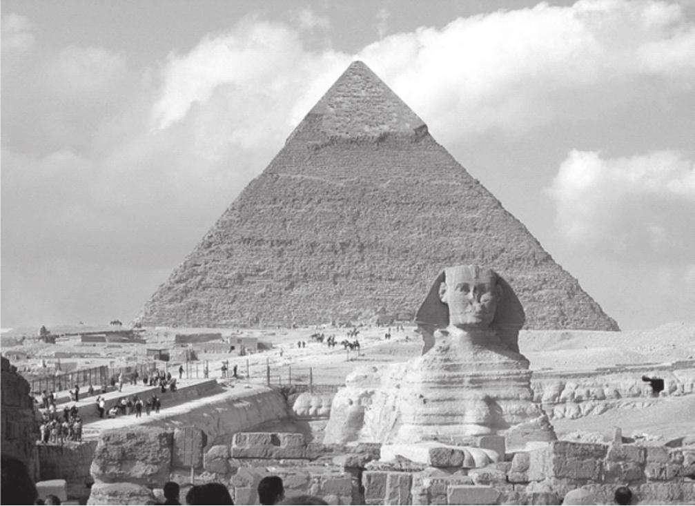 4 Leia a citação e analise a figura a seguir. Construir é uma atividade fundamental para o soberano egípcio. (DESPLNCQUES, S. Egito ntigo. Porto legre: L&PM, 2009. p.28. Coleção L&PM Pocket.