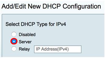 Configurar o servidor DHCP IPv4 Etapa 1. No campo do Lease Time do cliente, incorpore o momento, aos minutos, para a duração de aluguel.