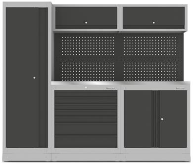 C-SA2 Armário modular Dimensões totais: 2 322x1 980x526mm 1 Módulo de armário vertical: 600x526x1980mm 1 Módulo 6 gavetas: 861x500x994mm 1 Módulo 2 portas: 861x500x994mm 2 Armários superiores: