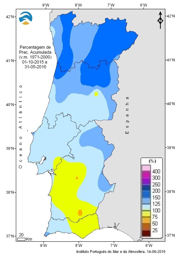 Figura 2 - Precipitação mensal acumulada